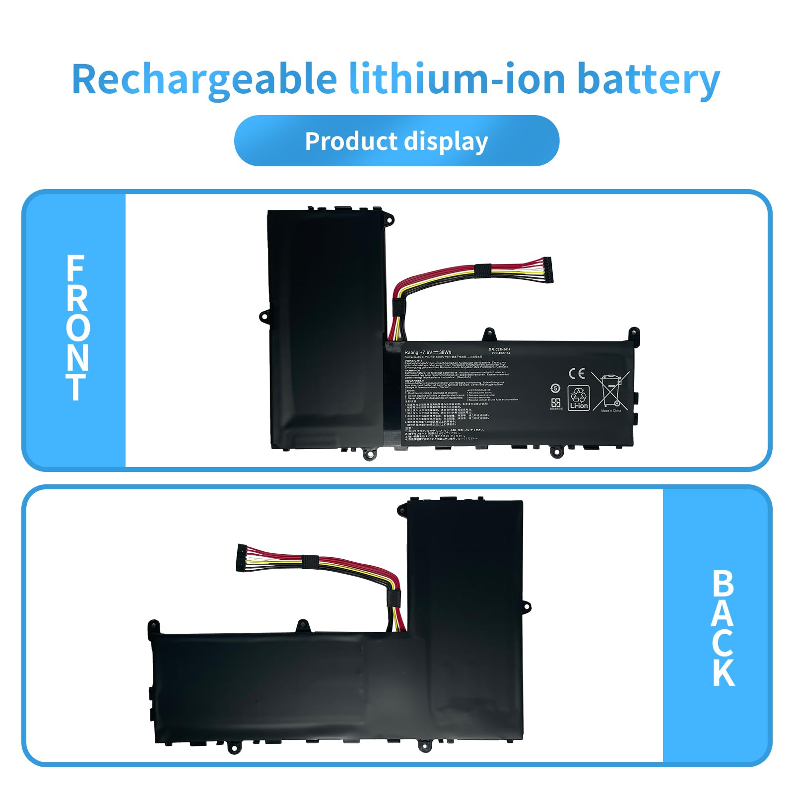Amazon.com: Hubei C21N1414 C21PQ91 CKSE321D1 Laptop Battery