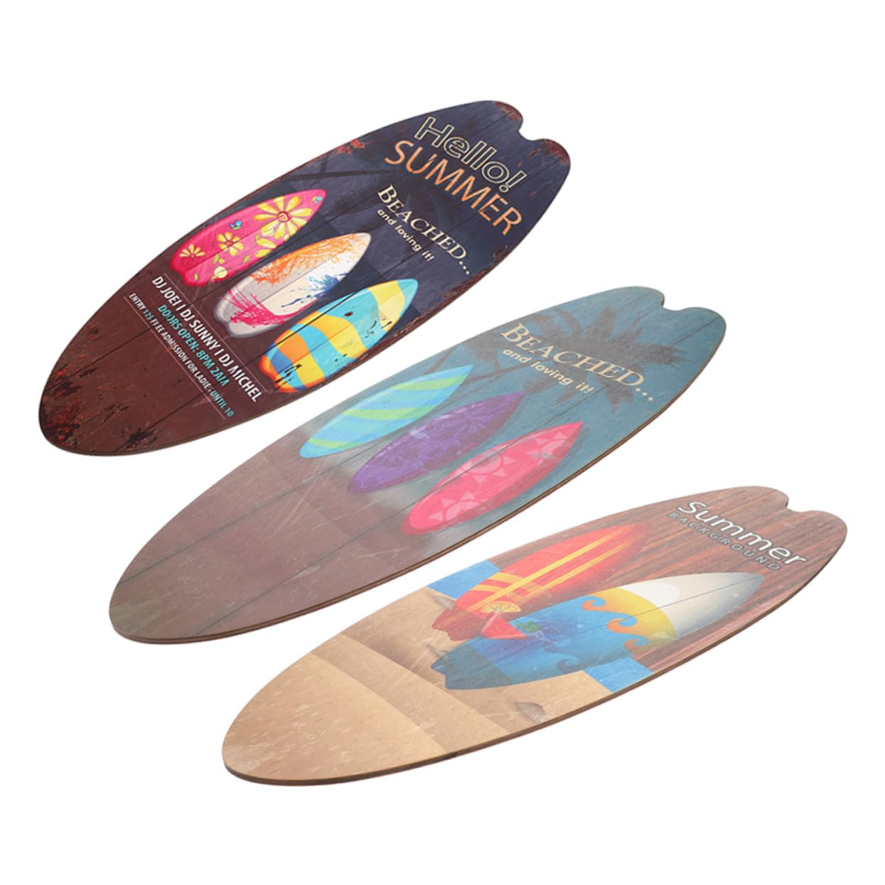 Art Mural Surfboard Vintage pour Salon et Terrasse Couverte