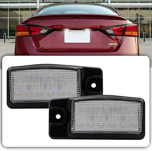 2 unidades de luces LED de matrícula para Nissan Pathfinder Altima Maxima RogueX-Trail T32 NV1500 NV2500 NV3500 NV3500 sin errores LED luces
