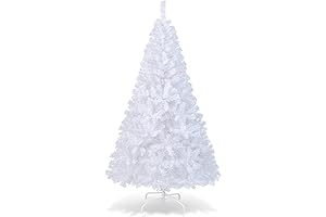 6ft Pre-Lit Christmas Tree exudes festive radiance with its vibrant white glow.