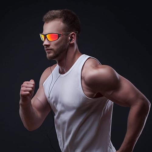 Miniatura 82 de TOODOO 4 Pairs Men Polarized Sunglasses with UV Protection Driving Glasses Sports for Sport Outdoor Activities