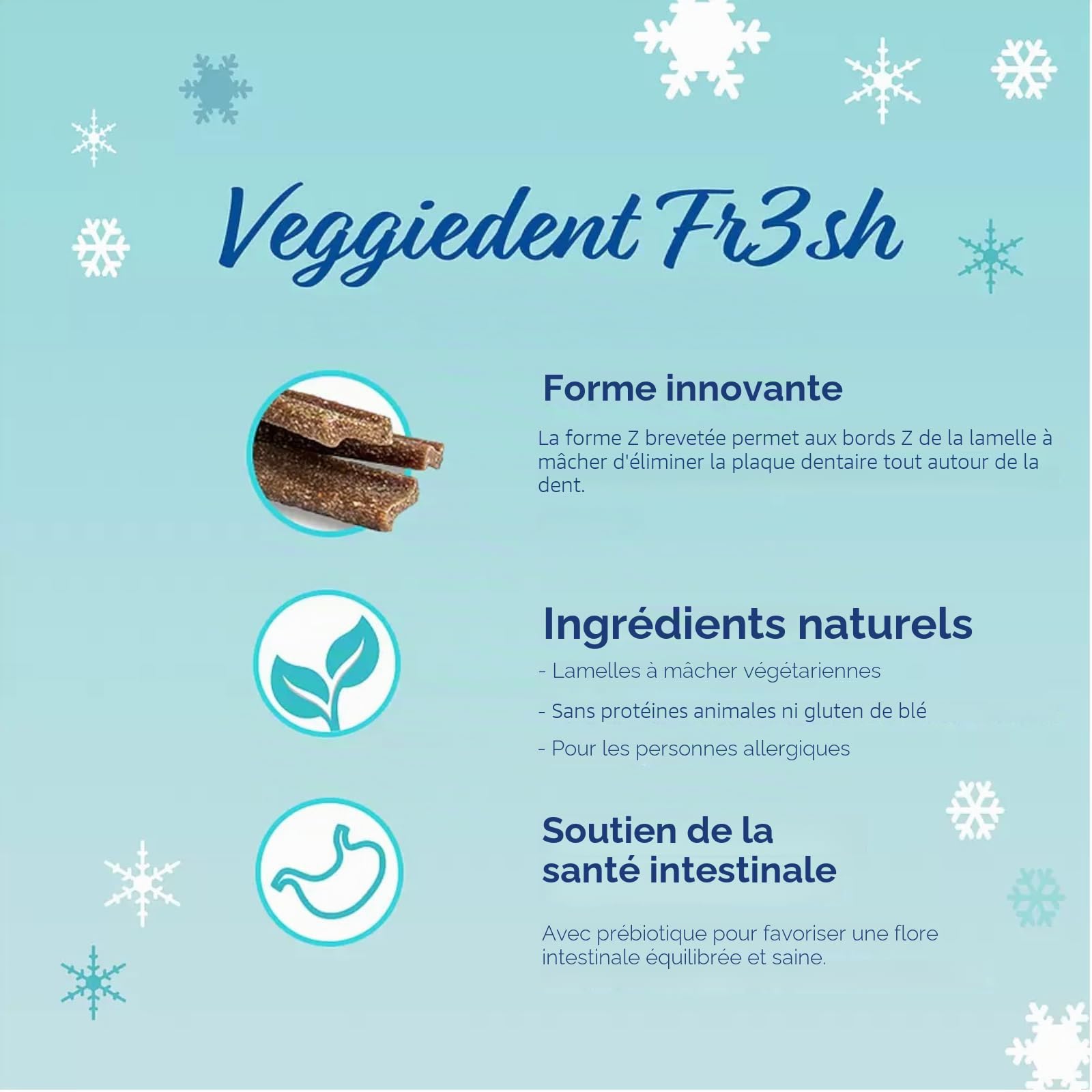 Virbac VeggieDent 15 Bandes XS < 5 kg | Pack Double | 2 x 120 g | Bandes à mâcher pour Petits Chiens | Friandise végétarienne à mâcher pour Le contrôle de la Plaque Dentaire
