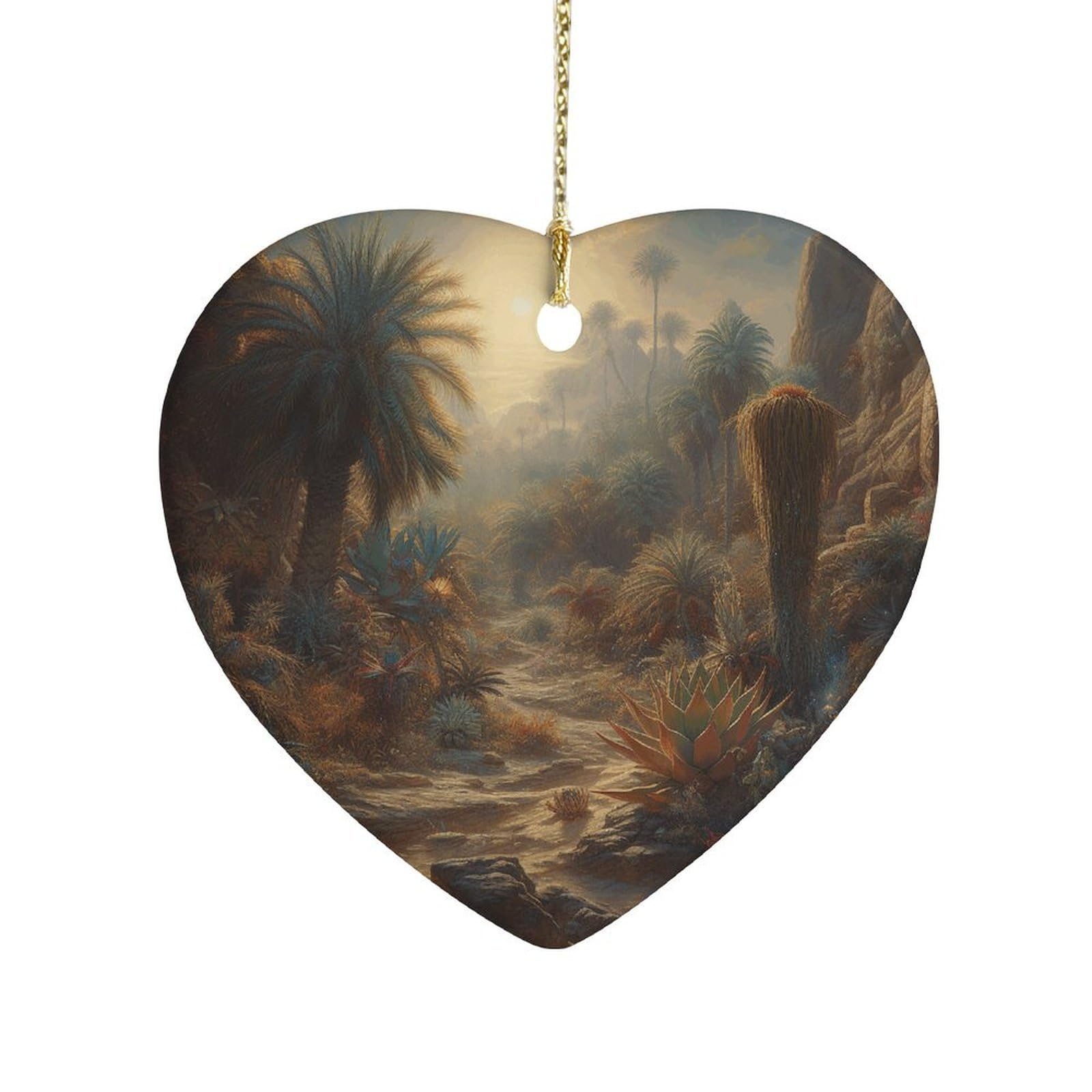 Fekiloot Style Mysterious Jungle Ceramic Ornament Home Decor Keepsake