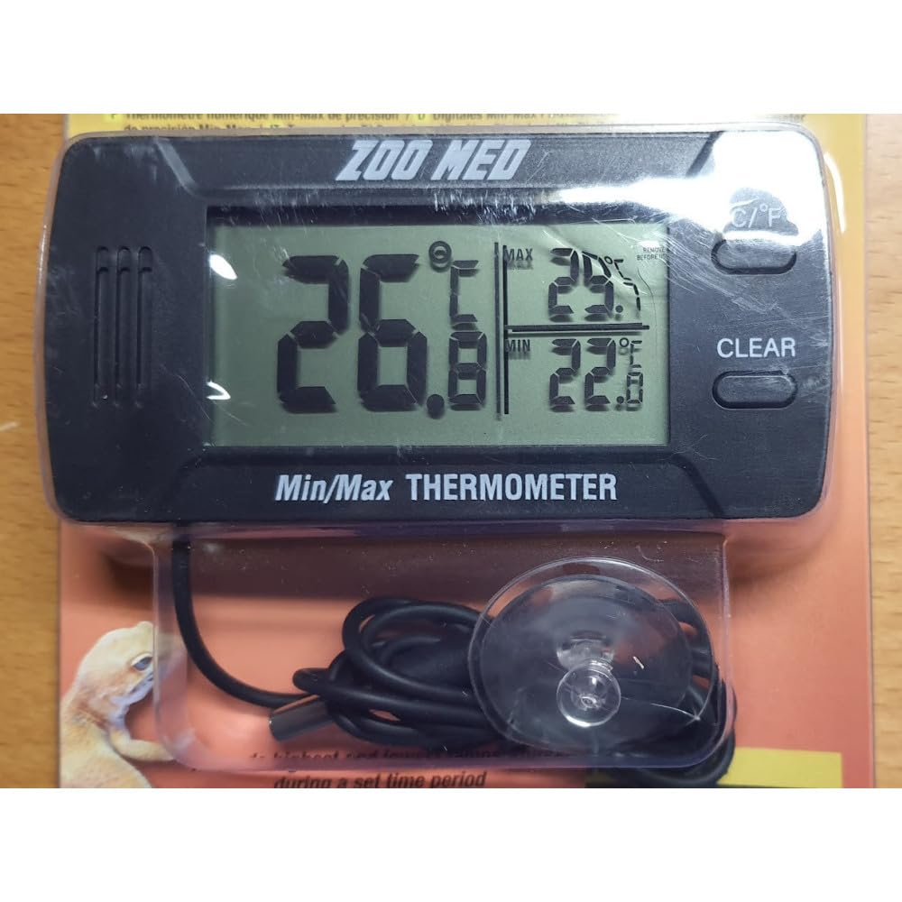 Zoo Med -Thermomètre Digital de précision Mini Maxi. TH-32 E. pour Reptiles.-ZO-387377