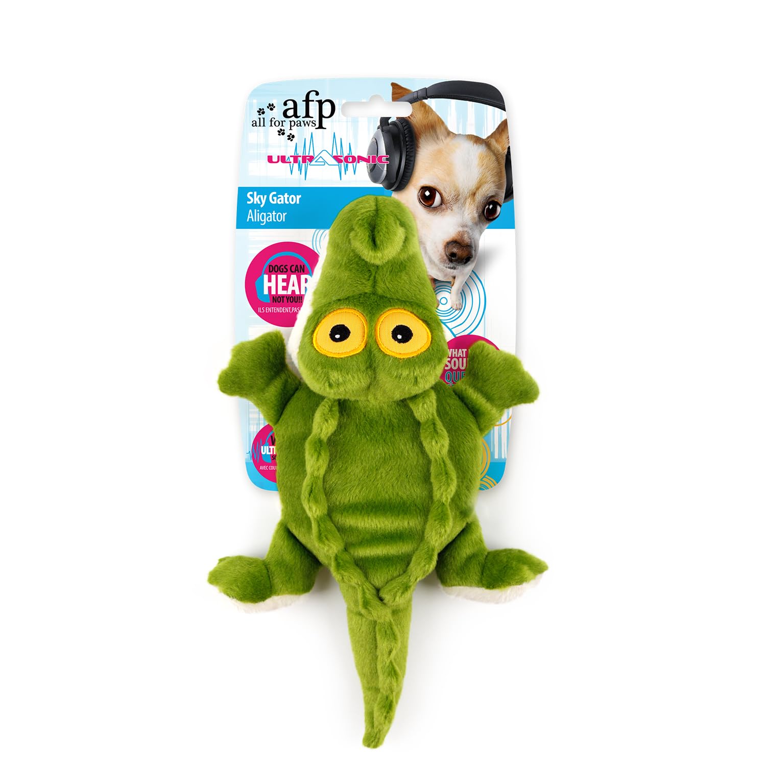 ALL for PAWS Squeaker Dog Toy Quiet Puppy Comfort Plush Toy, Squeakerless Dog Toy with Cute Animal Designs, Ideal for Home and Office