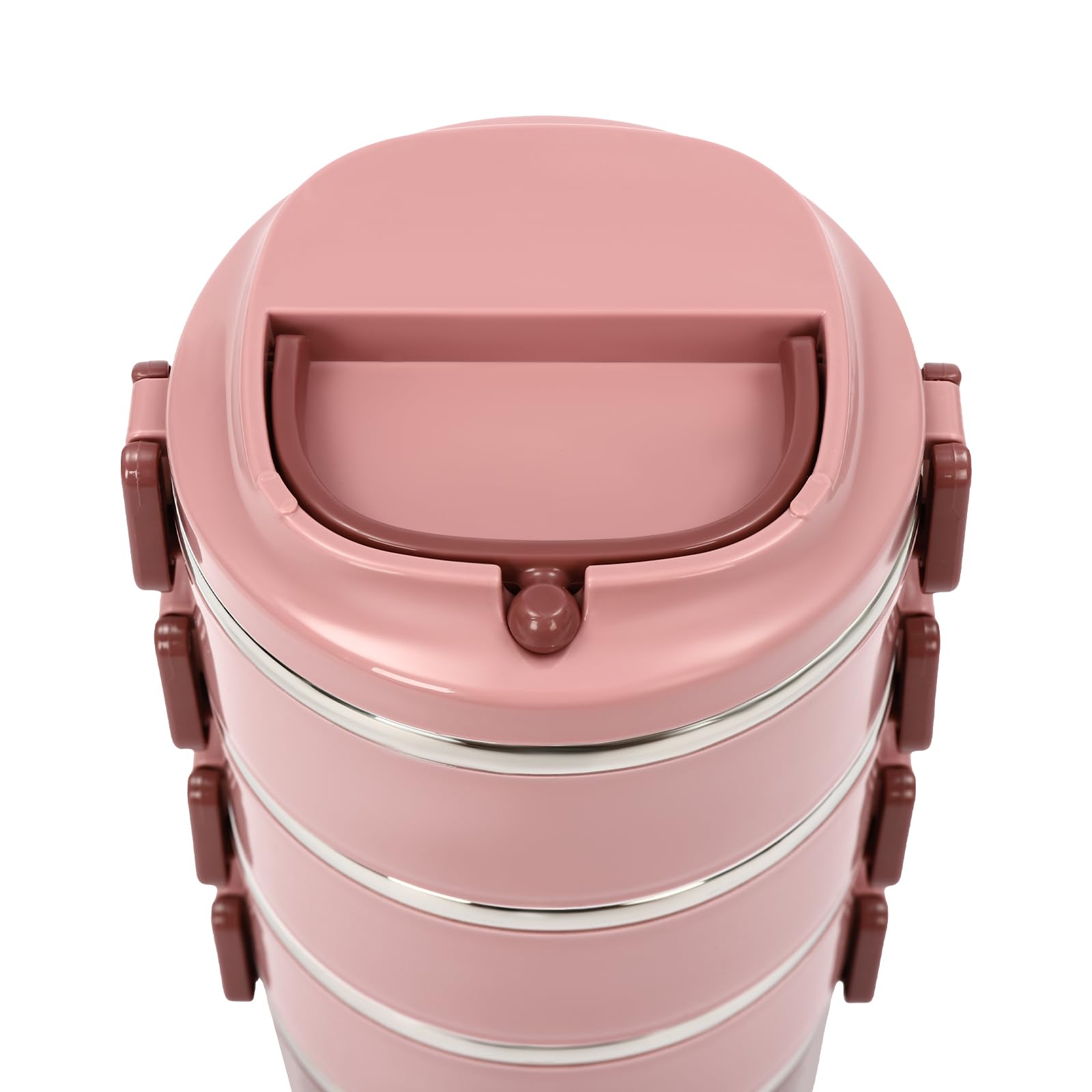 Lille Home 3-lagige Edelstahl-Lunchbox 1,43 L – Auslaufsichere, Isolierte Bento-Box Mit Tragetasche, Stapelbar, BPA-frei – Für Meal Prep & Unterwegs (Blau)