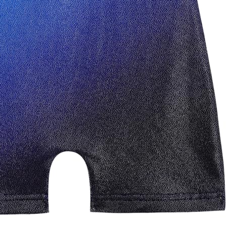 Image of HOZIY Leotards for Girls Gymnastics Kids Children Biketard Snowflake Ribbon Blue Purple Hot Pink Sparkle