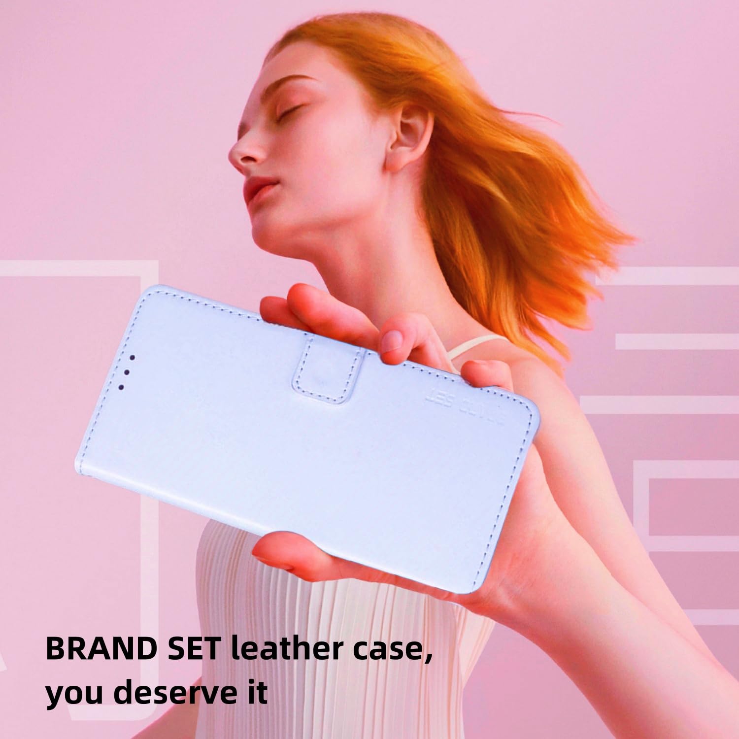 BRAND SET Cover Portafoglio per Sony Xperia 1 VI, Custodia Flip