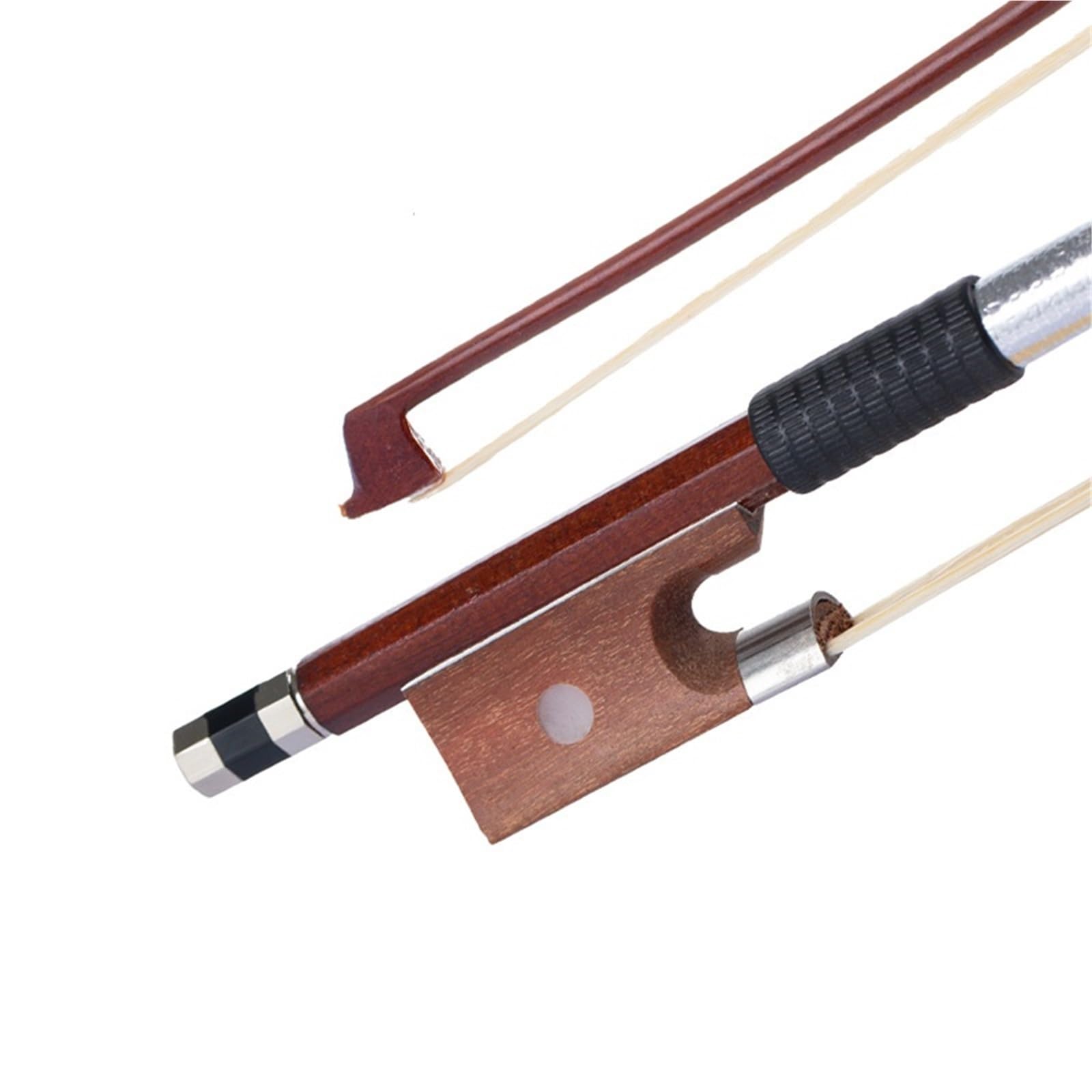 Arcos De Violín Para Principiantes Arco De Violín Fabricado En Madera Natural Y Crin Apto Para Tocar Practicar(4/4 koto bow)