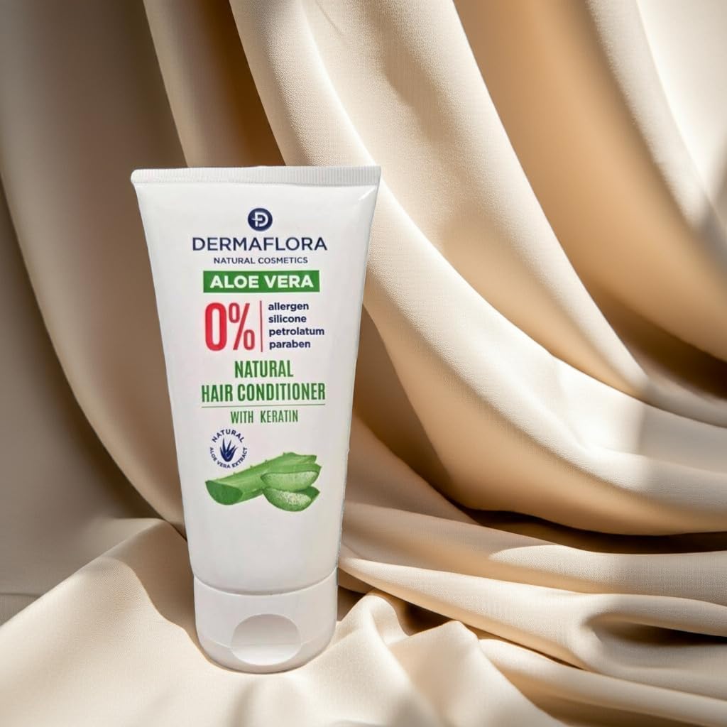 Dermaflora Sulfate-Free Conditioner for Dry & Damaged Hair 150ml, Aloe Vera with Keratin & Avocado Oil, Moisturising - Image 2
