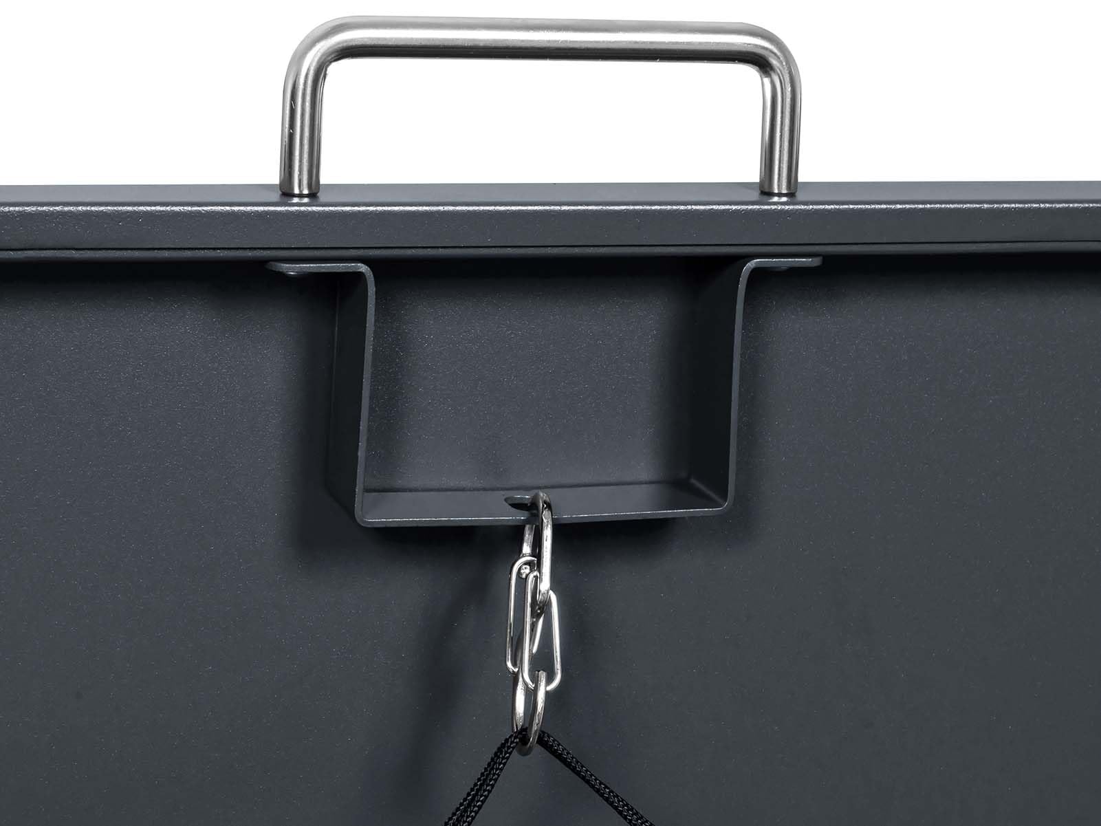 SCHARTEC® Mülltonnenbox 2er in anthrazit Einhandbedienung & erweiterbar 240l Mülltonnenverkleidung Mülltonnen Sichtschutz Unterstand
