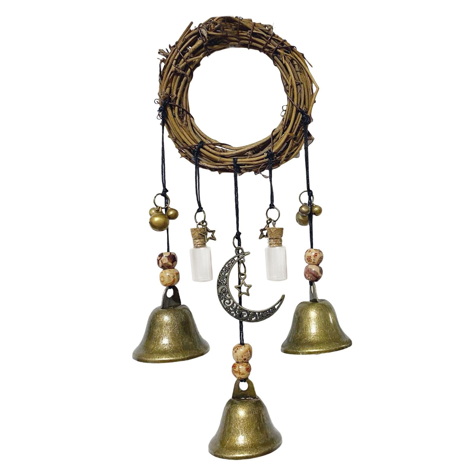 Witch Bells Magical Wind Chimes Hanging for Door Handle Indoor Decoratin Bronze no Crystal|Home & Garden | Yard, Garden & Outdoor Living | Garden D?©cor | Wind Chimes-image-19