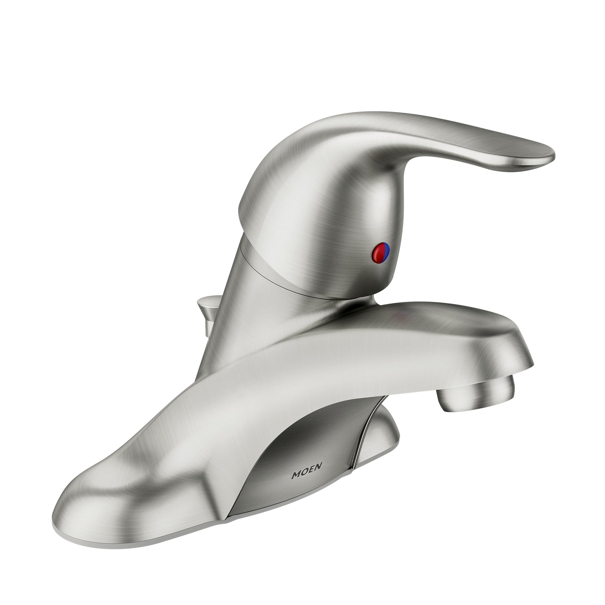 WSL84502SRN One-Handle Low Arc Bathroom Faucet, Spot Resist Brushed Nickel