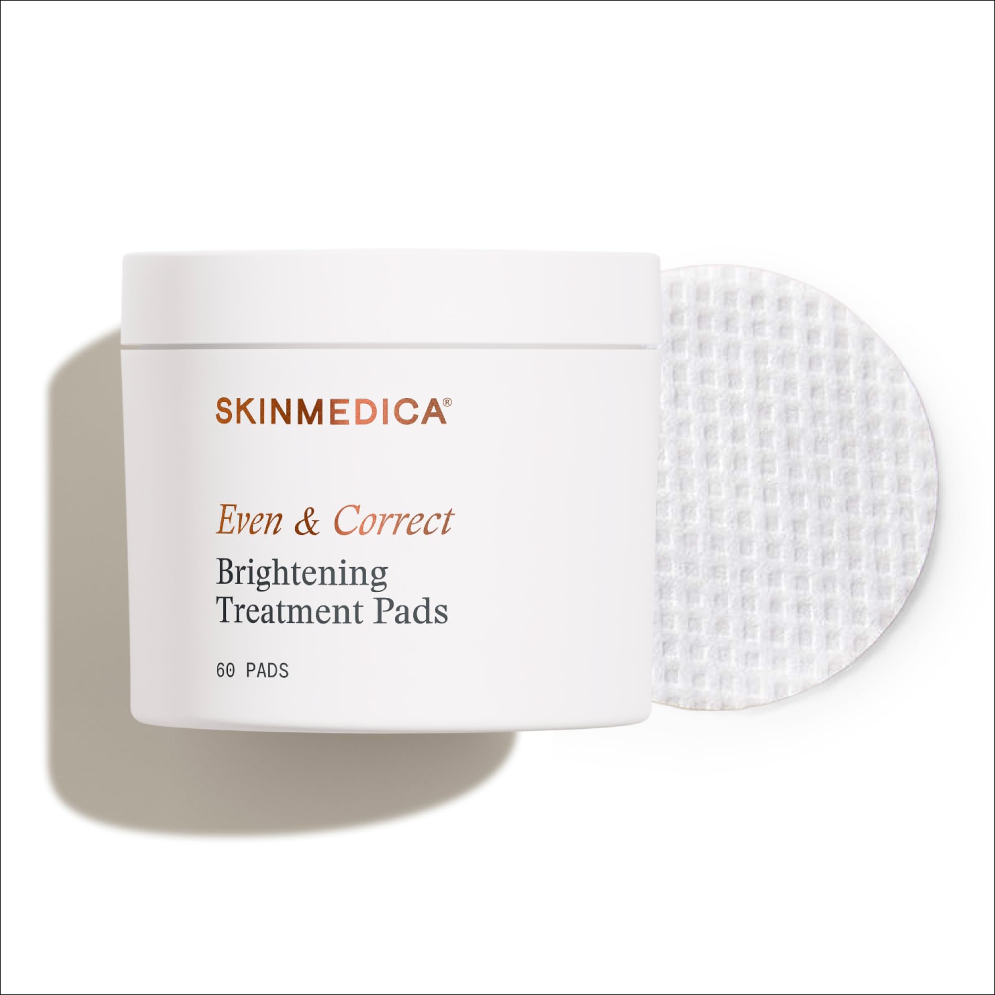SkinMedica Even & Correct Brightening Treatment Pads For Face Exfoliating, 10% Glycolic Acid Pads That Are Retinol-Free, Alcohol-Free and Hydroquinone-Free, 60 Ct