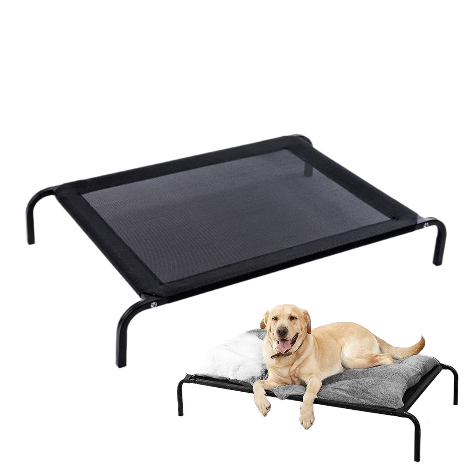 Cama Para Perro Al Aire Libre | Hamaca Transpirable Formato Viaje - Cama De Mascotas Resistentes,Adecuado Para Camping Al Aire Libre Interior En Climas Cálidos Y Viajes Con Perros Pequeños Y Medianos