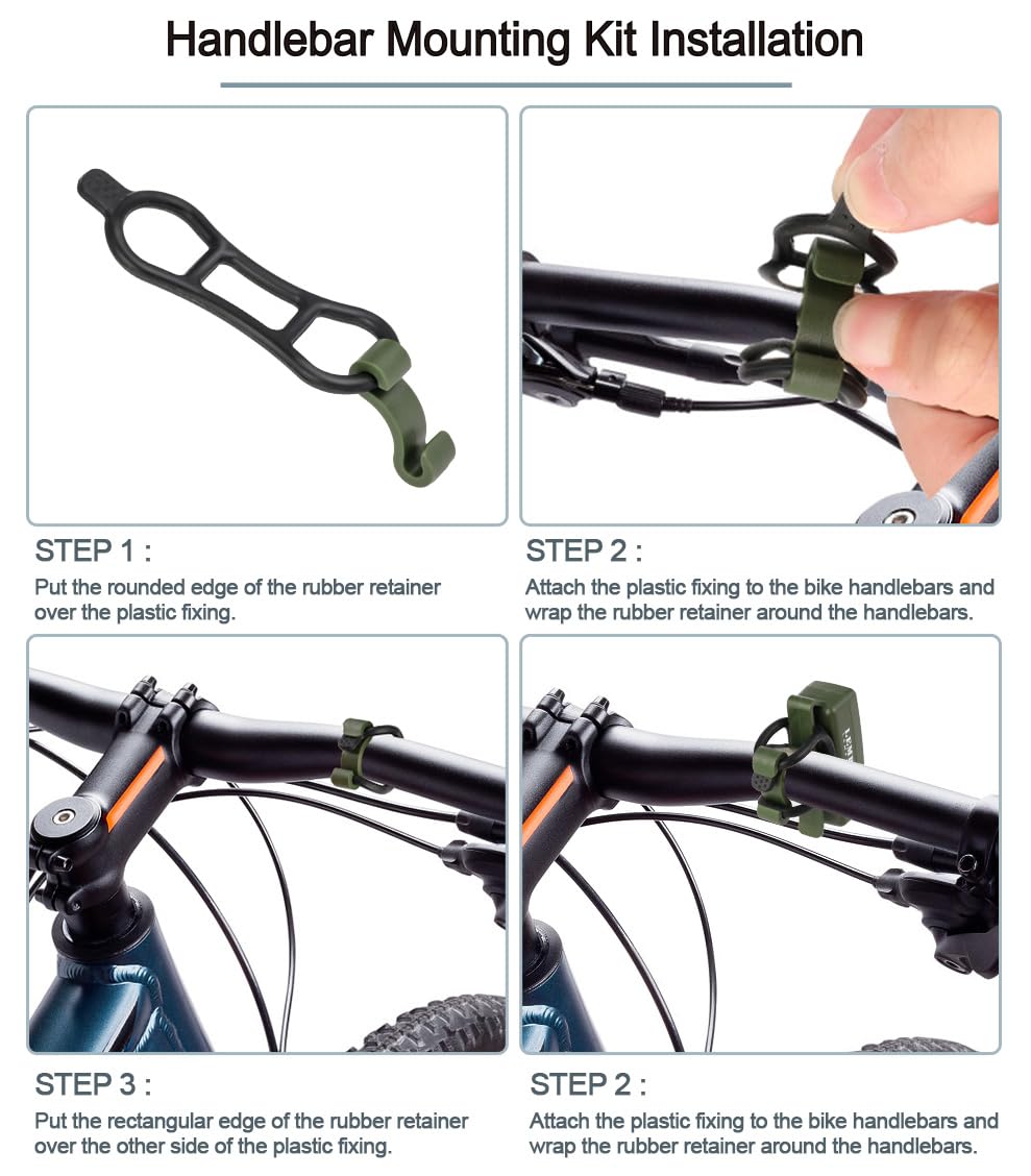 Pequeña linterna EDC recargable, luces de correr con clip, regalo para corredores, luces de seguridad para bicicleta para pasear perros por la noche, accesorios de correr manos libres para