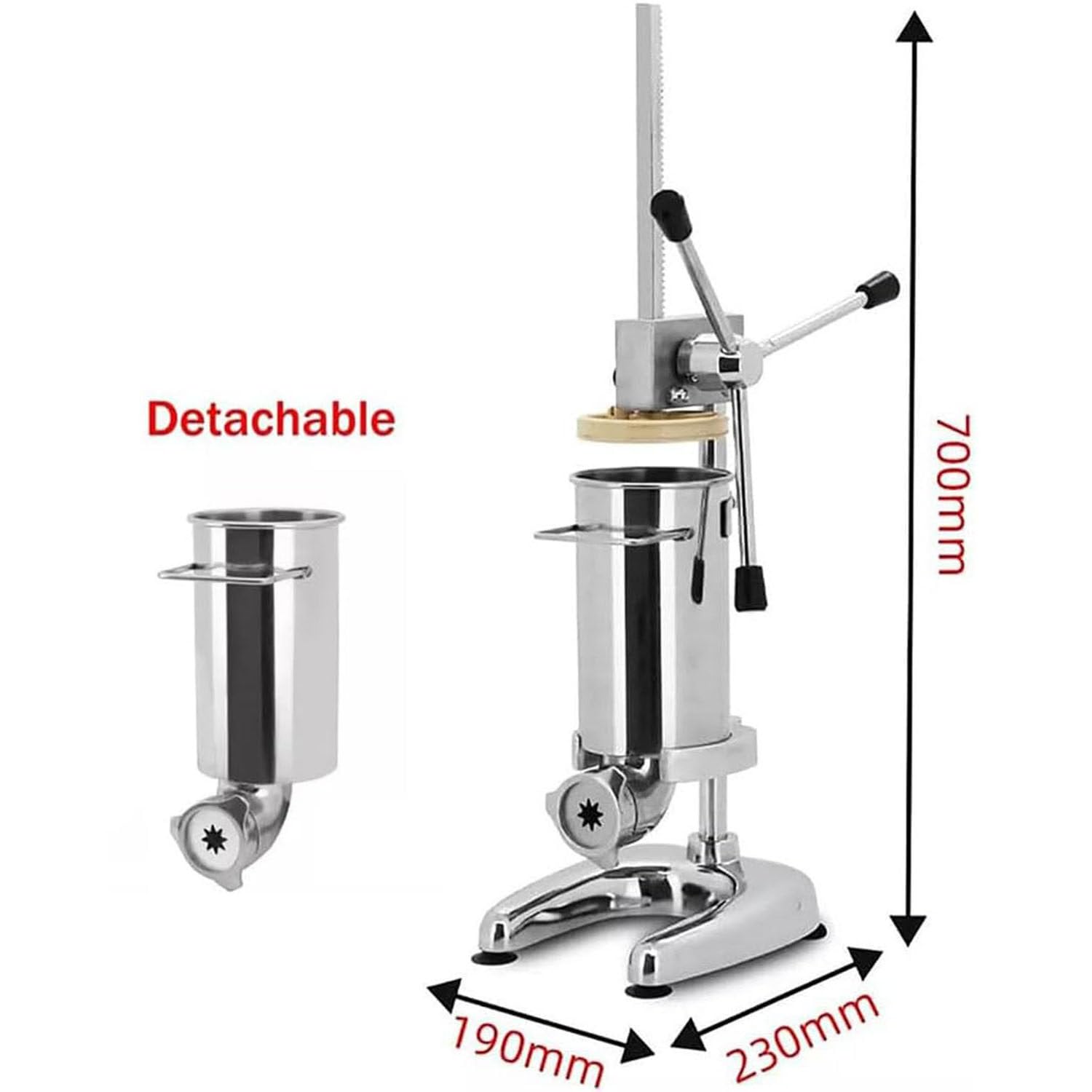 Máquina para hacer churros manual, comercial 2L/3L Manual Español Donut Churrera Churro Maker Machine con 5 tipos de moldes, Máquina para hacer churros española vertical de acero inoxidable,2L