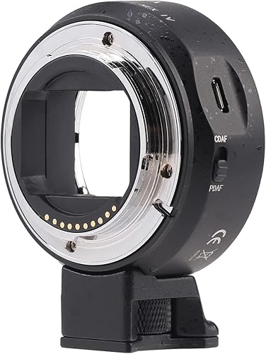 Miniatura 2 de FocusFoto Anillo adaptador de enfoque automático electrónico de marco completo para lente Canon EOS EF EF-S compatible con Sony E Mount NEX-7 6 5 A7