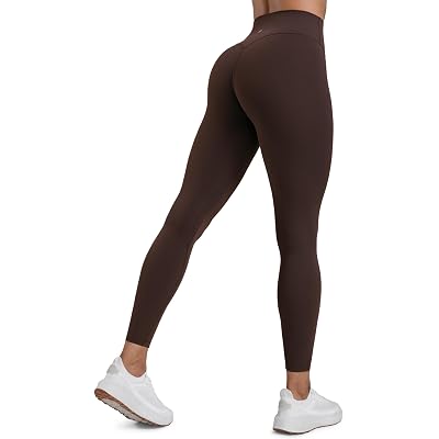 CRZ YOGA Secretsculpt Butterlift Workout Leggings 25" - No Front Seam High Waisted Womens Yoga Pants Booty Scrunch Butt