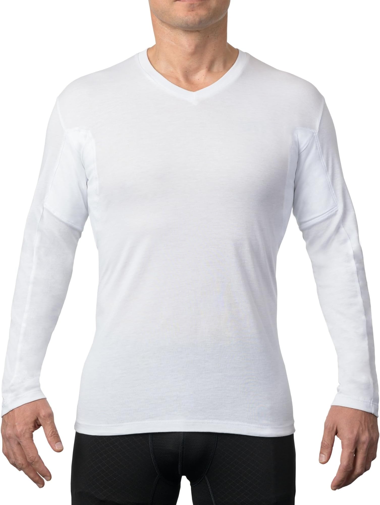 THOMPSON TEET THOMPSON TEE Men's Sweatproof Long Sleeve Undershirt | Cotton/Micromodal V Neck