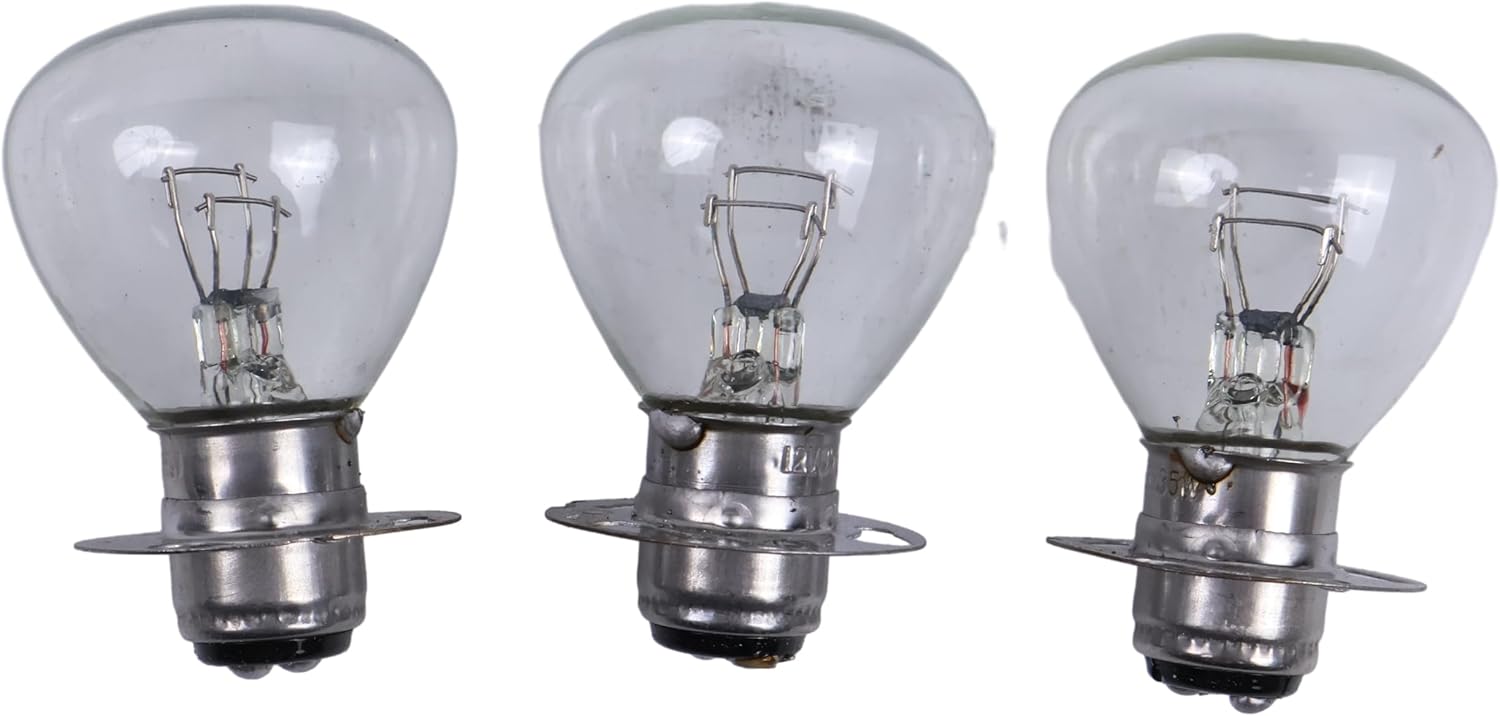 3PCS 34901-HC3-003 H290701 Headlight Bulb Compatible with Honda ATC110 ATC125M ATC185 ATC200 ATC200E ATC200M TRX125 TRX200SX TRX250, 4032007 09471-12033