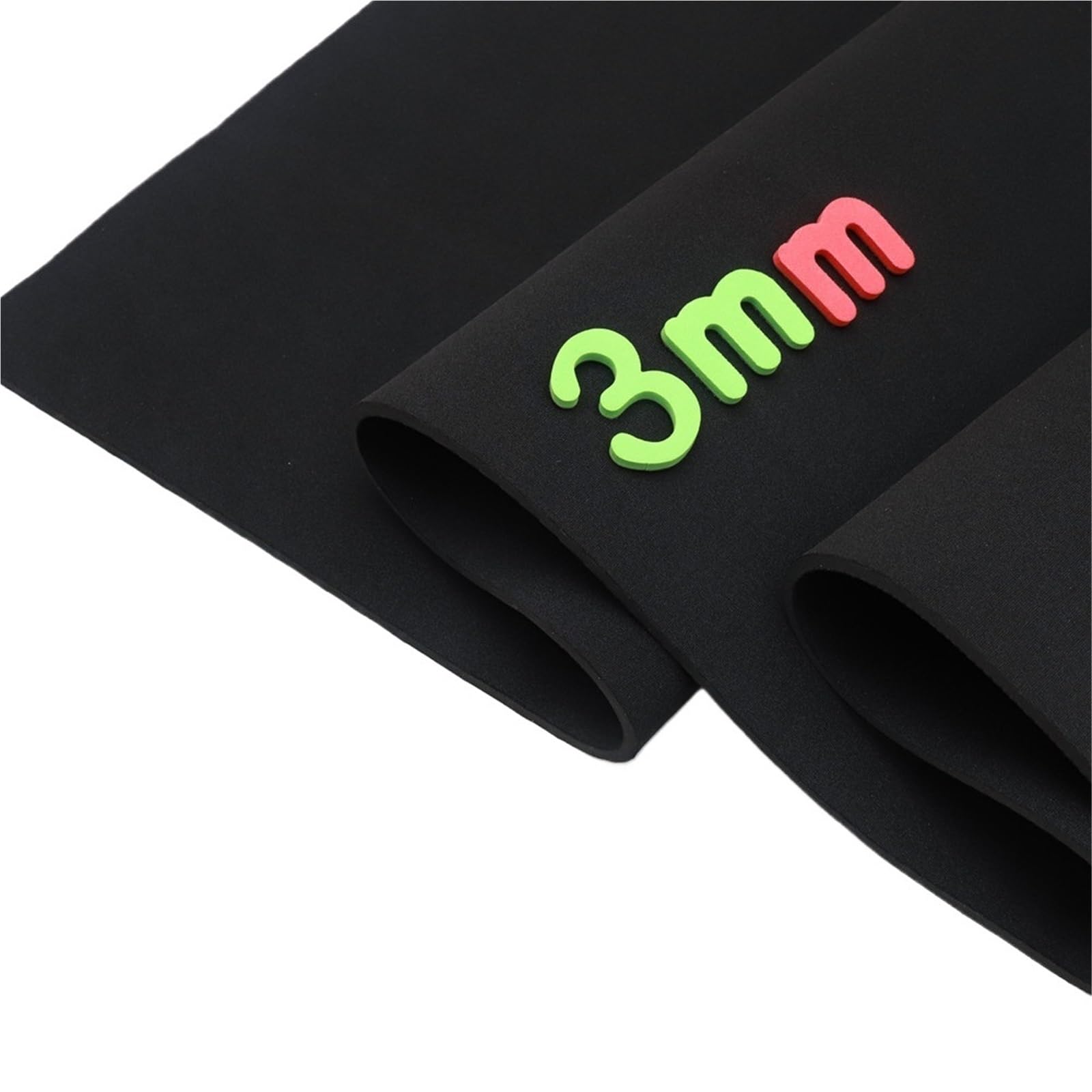 Neoprene Waterproof Fabric Black Thick Neoprene Sewing Fabric Stretch Waterproof Wetsuit Diving Cloth Double Sided Composite