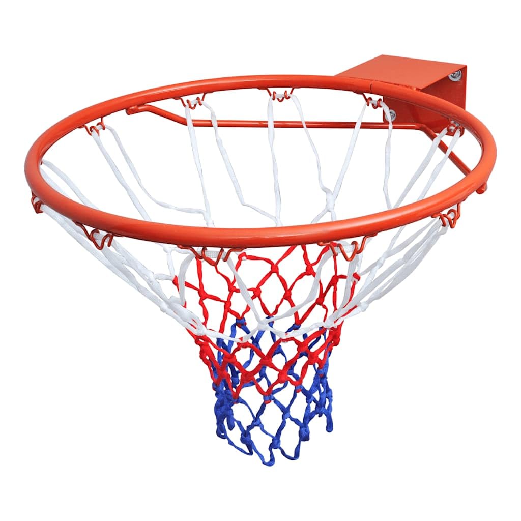 Canestro da basket, 45 cm, anello in acciaio con rete