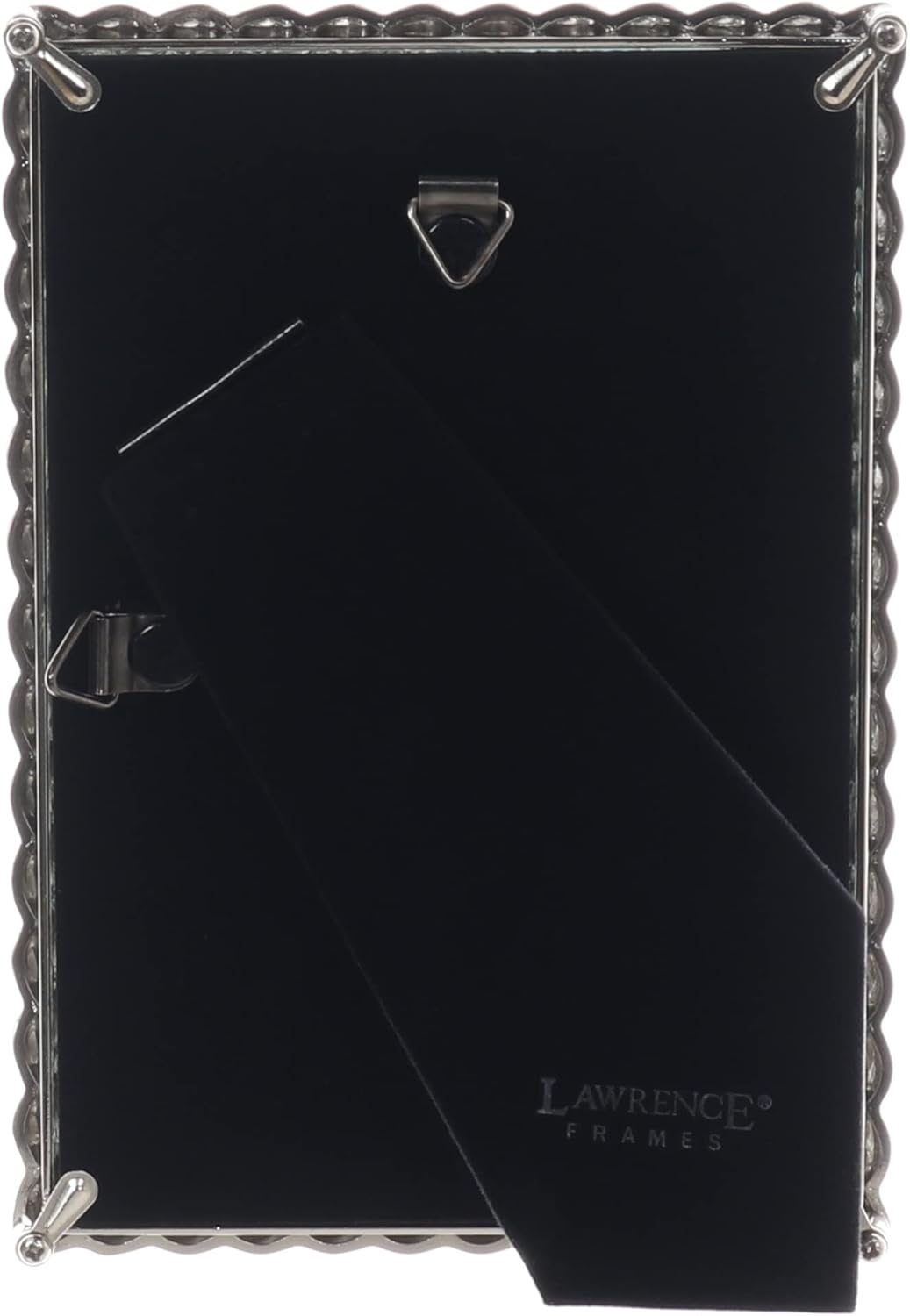 Lawrence Frames 4x6 Brushed Nickel Metal Picture Frame with Rope Design