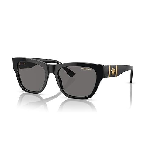 Versace Man Sunglasses Havana Frame, Dark Grey Lenses, 55MM