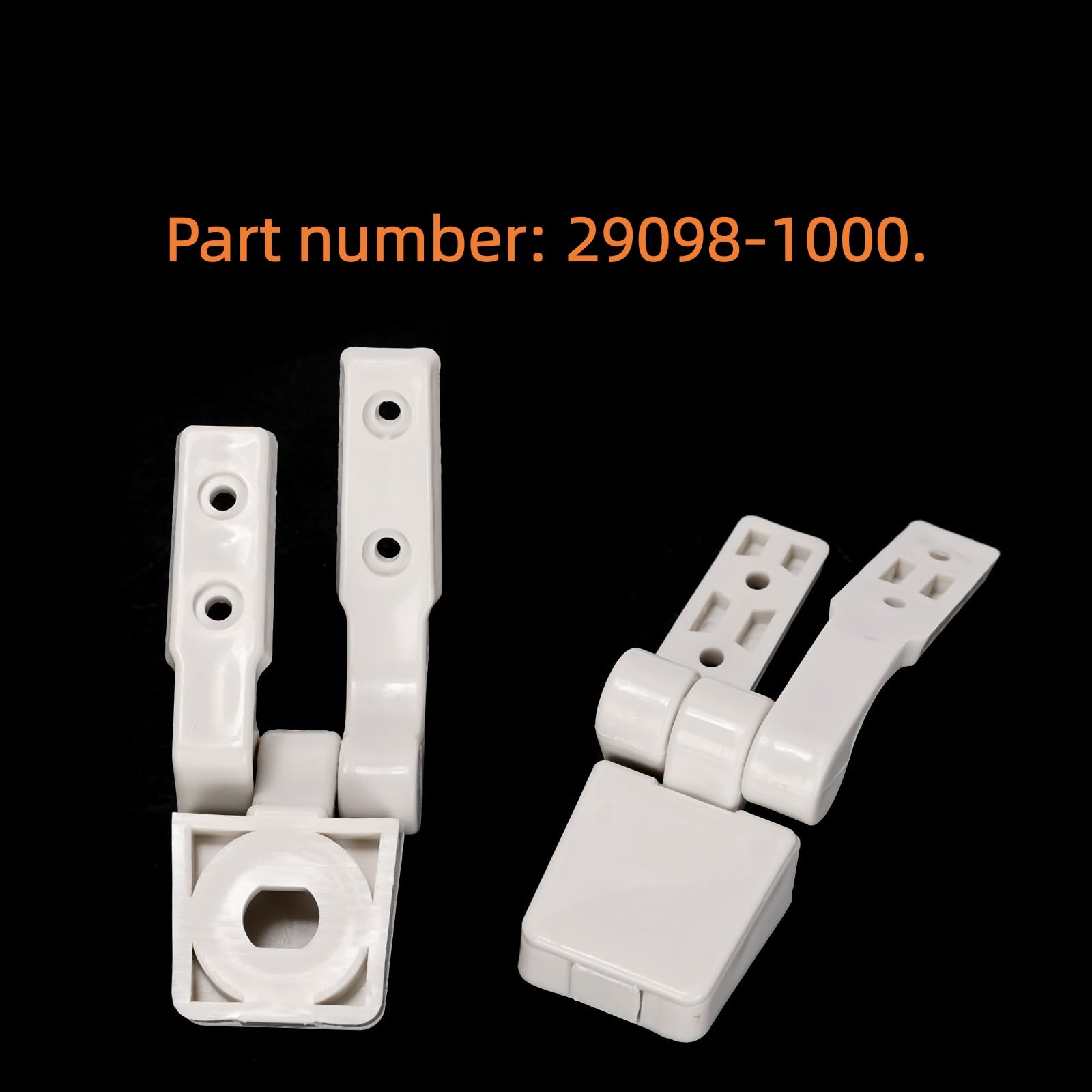 1 jeu de charnières de siège de toilette blanc 29098-1000 compatible avec Jabsco