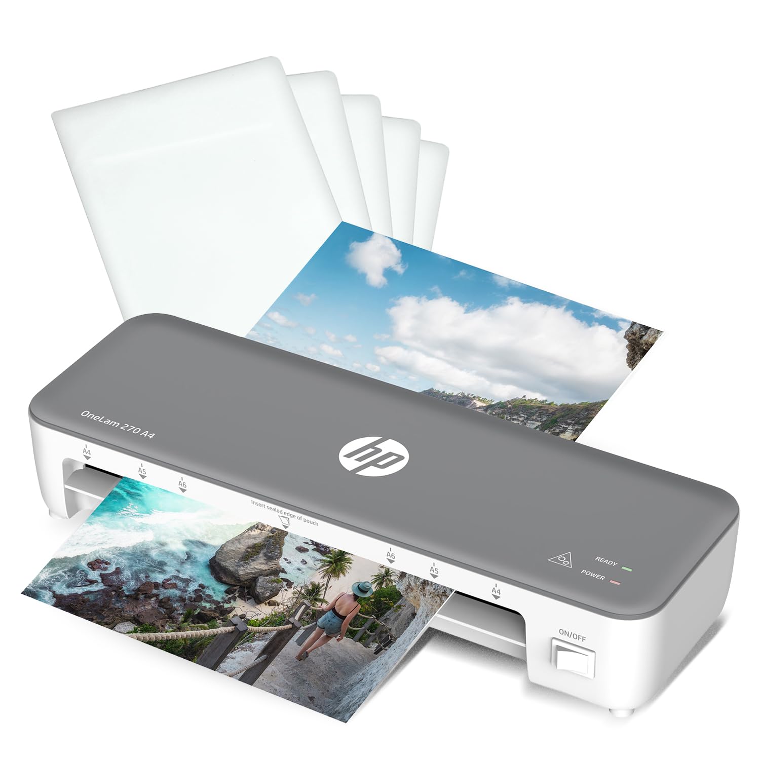 Plastificadora HP OneLam 270 Gris - Marca: HP - EAN: 4030152953226