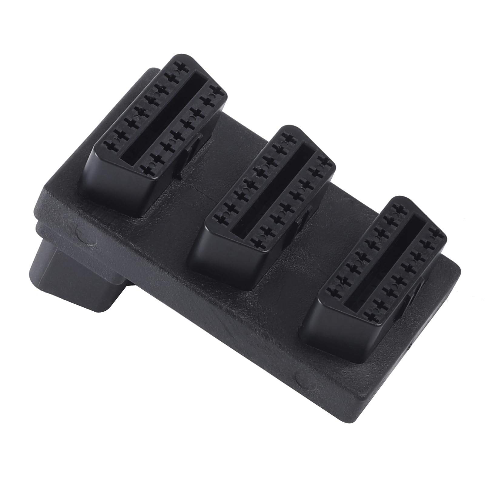 ZIWIMEGO OBD2 OBDII Full 16 Pin Male to 3 Female Adapter 1 to 3 Port Extension Converter for All Standard OBD2 Devices Diagnostic Extender Connector