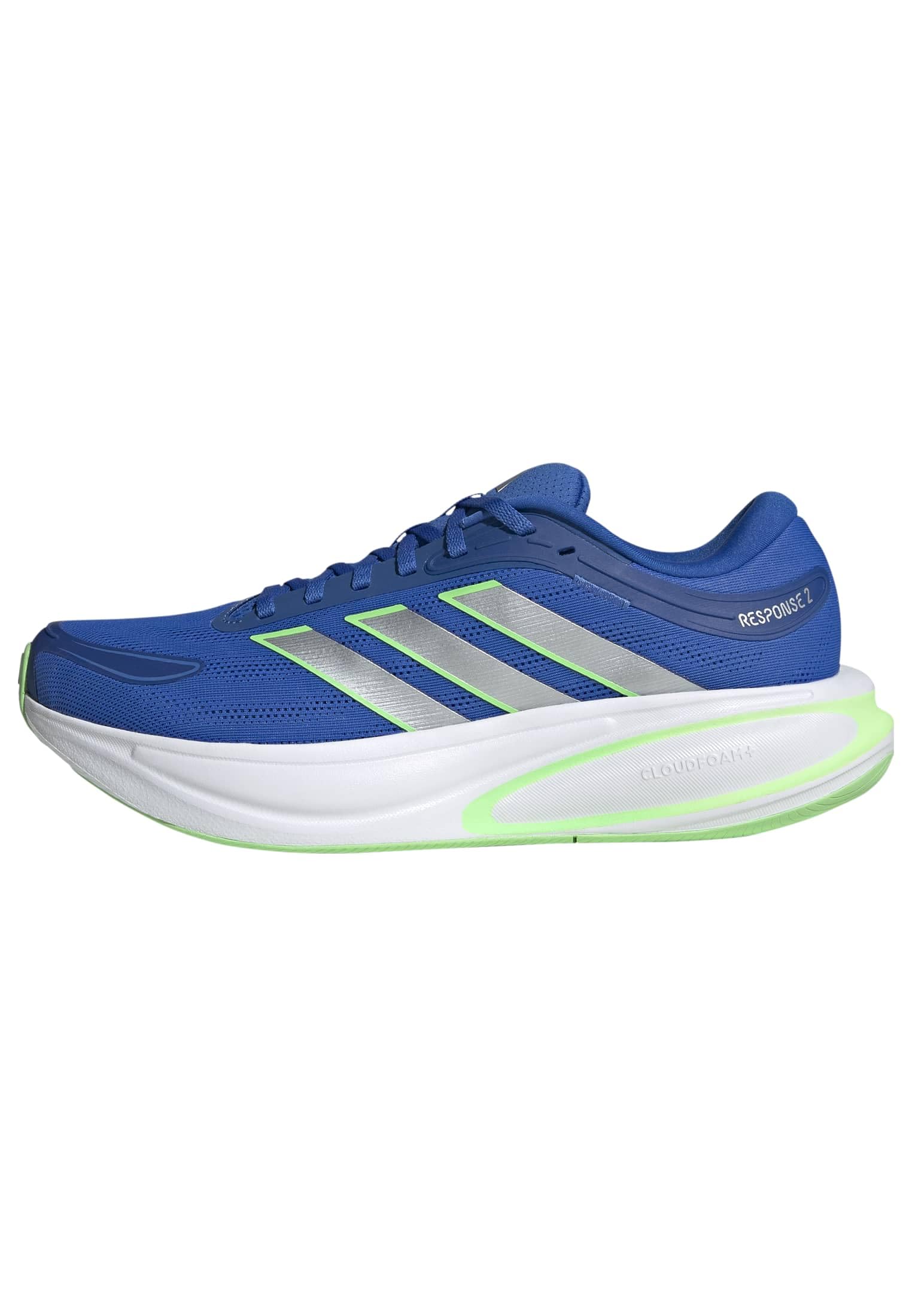 adidas Men's Response 2 Running Shoes, Blue/Silver met./Lime Burst, 6.5 UK