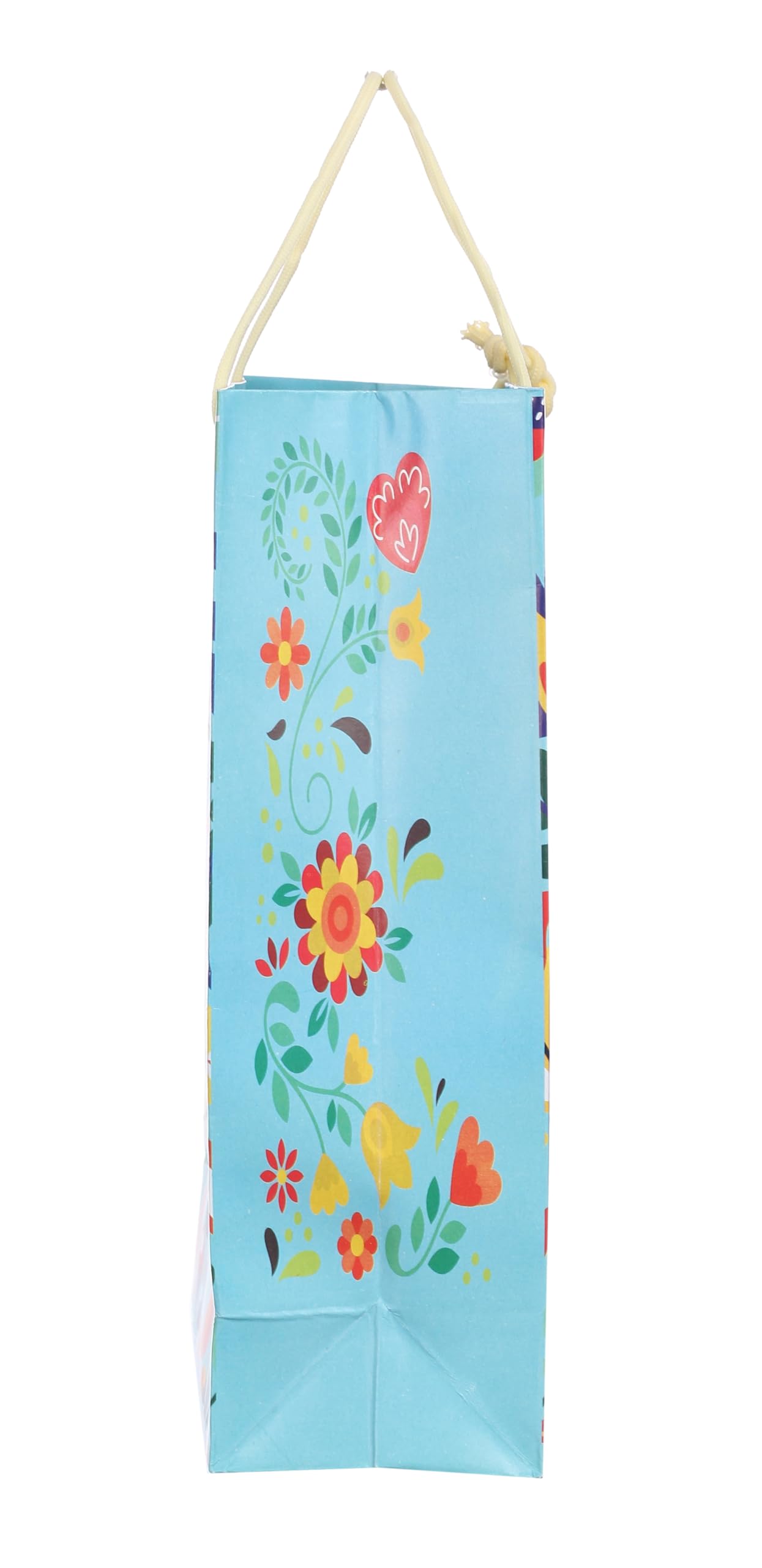 SAINIK'S - ACCESS TO QUALITY Bold Flowers Design Paper Bags/Gift Bag, Goodies Bag, Promotional Bag For Wedding Pack of 20 (25 X 20 X 8) CM 2