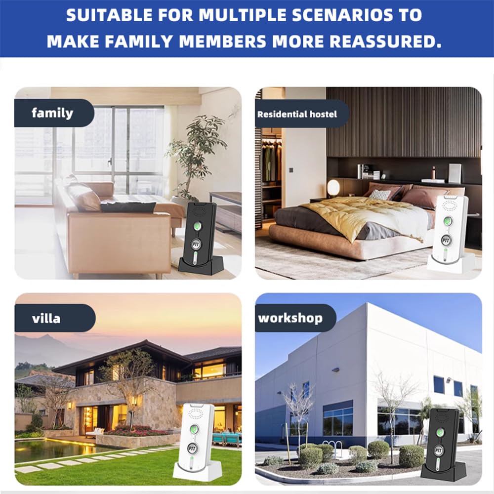 Intercomunicadores Inalámbricos SEAFRONT Para Casa - 2 Unidades, Alcance 1000 M, Frecuencia 410-490 MHz, Carga Por USB