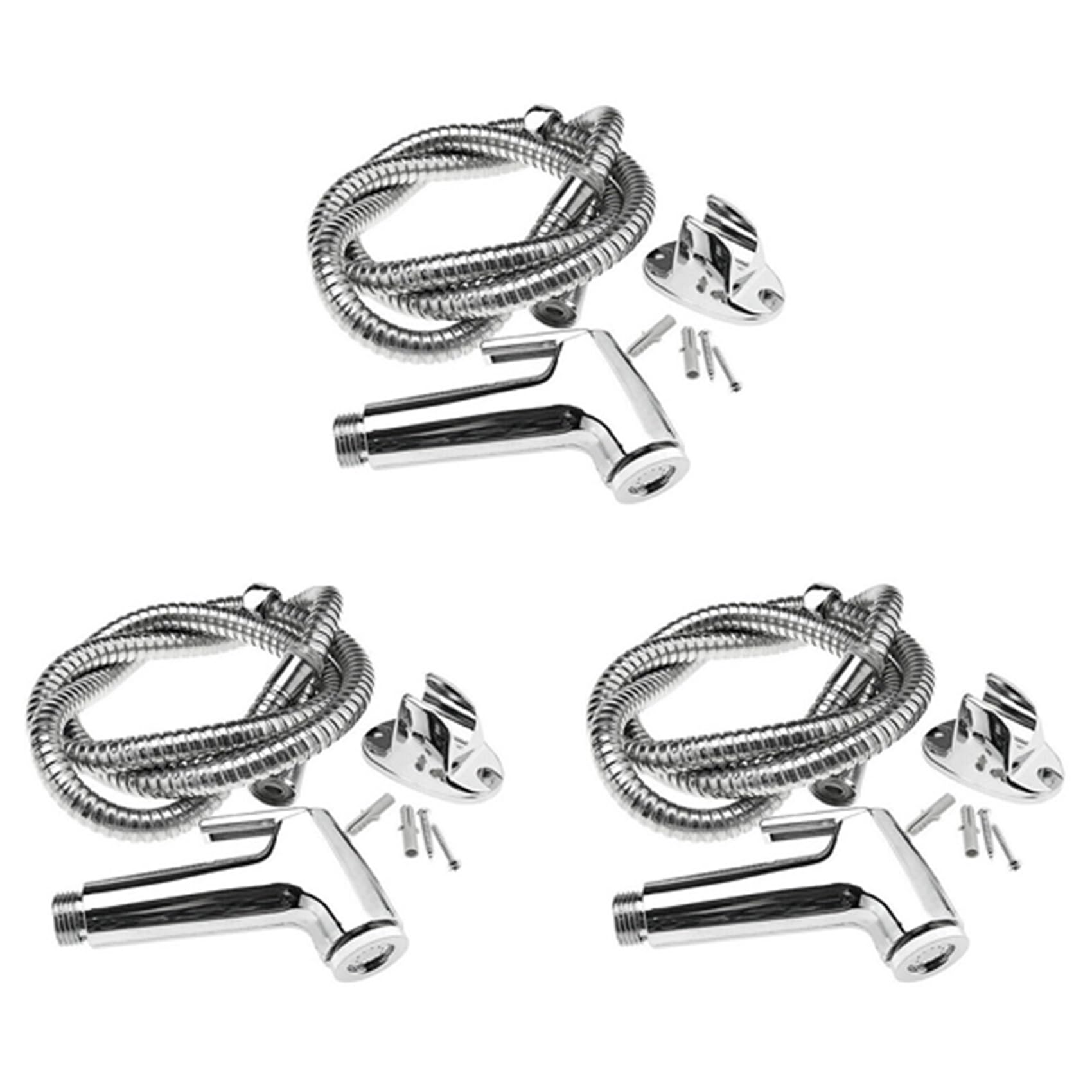 Hndhbfgrt 3X Toilet Bathroom Hand Held Handheld Sprayer Shower Bidet Hose Holder