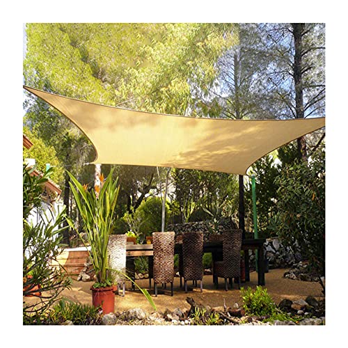 Voile d'ombrage rectangulaire pour stopper la chaleur et la pluie sur la terrasse