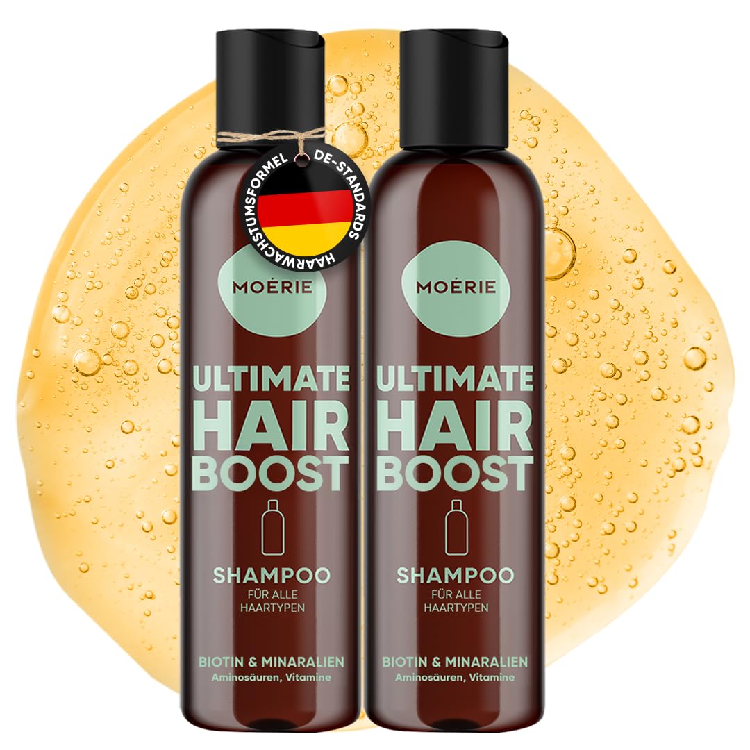 Haarwachstum Shampoo gegen Haarausfall – Biotin und Koffein Haarwuchs Shampoo für Frauen und Männer – haarwachstum beschleunigen, stärkt die Haarwurzel und reduziert Haarverlust (Doppelset)