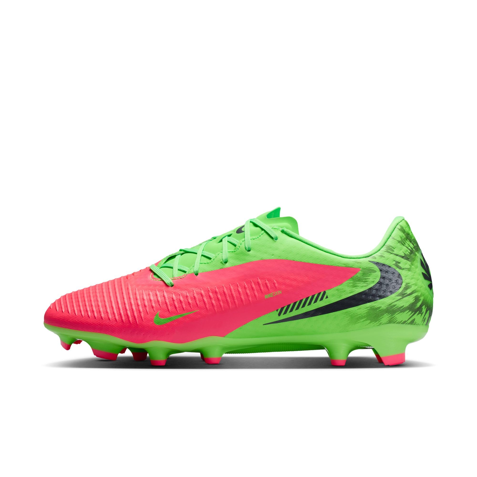 Phantom 6 Low Academy Multi-Ground Soccer Cleats (Hot Punch/Green Strike/Black)