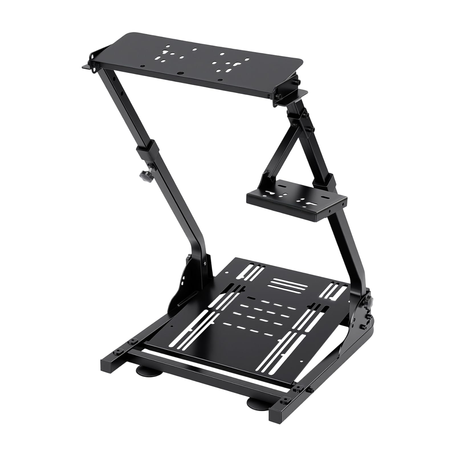 Treeisland Supporto pieghevole per volante, volante, pieghevole, per gaming, per sala giochi, luoghi di intrattenimento, nero