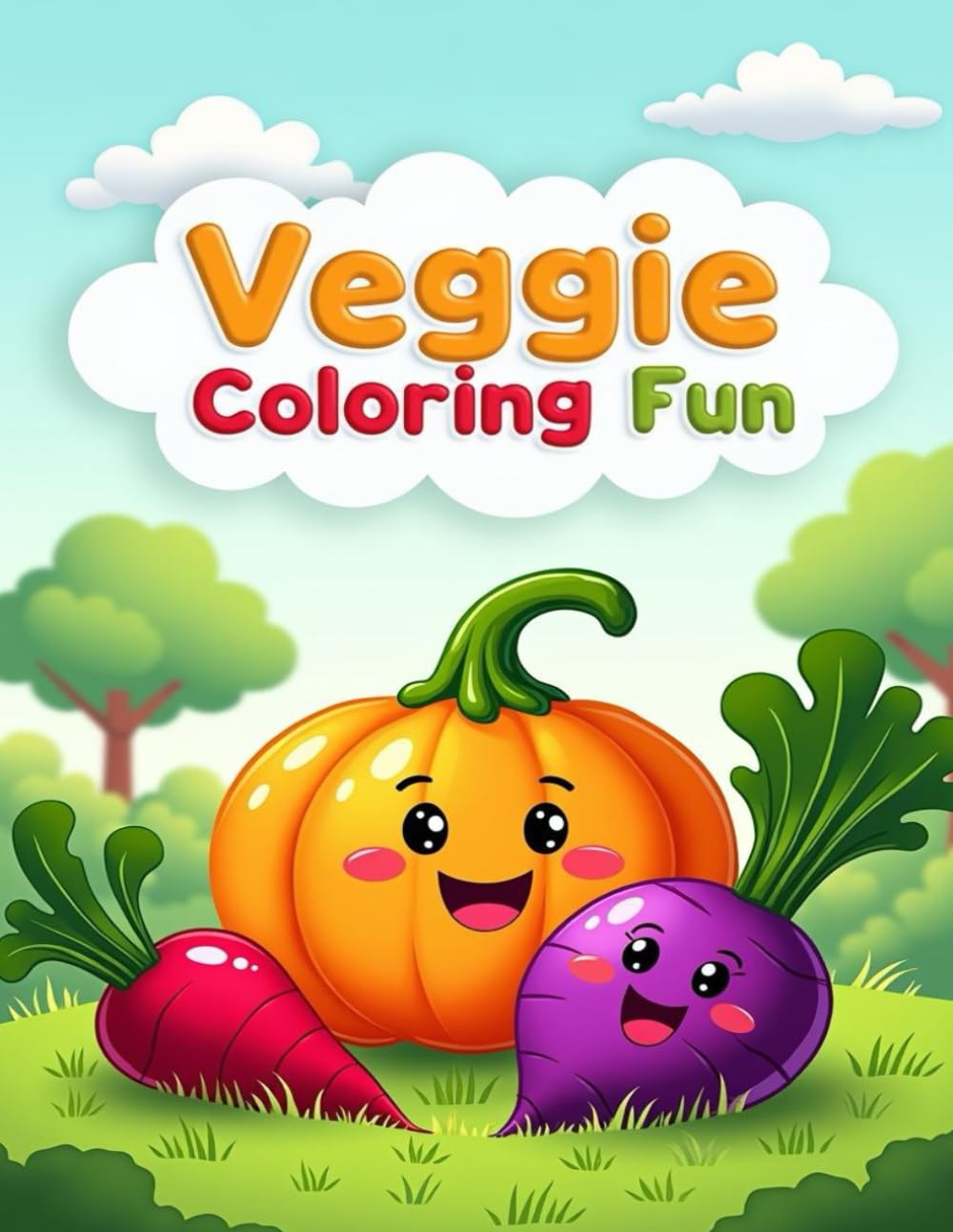 Veggie Coloring Fun (Kids Coloring Books)