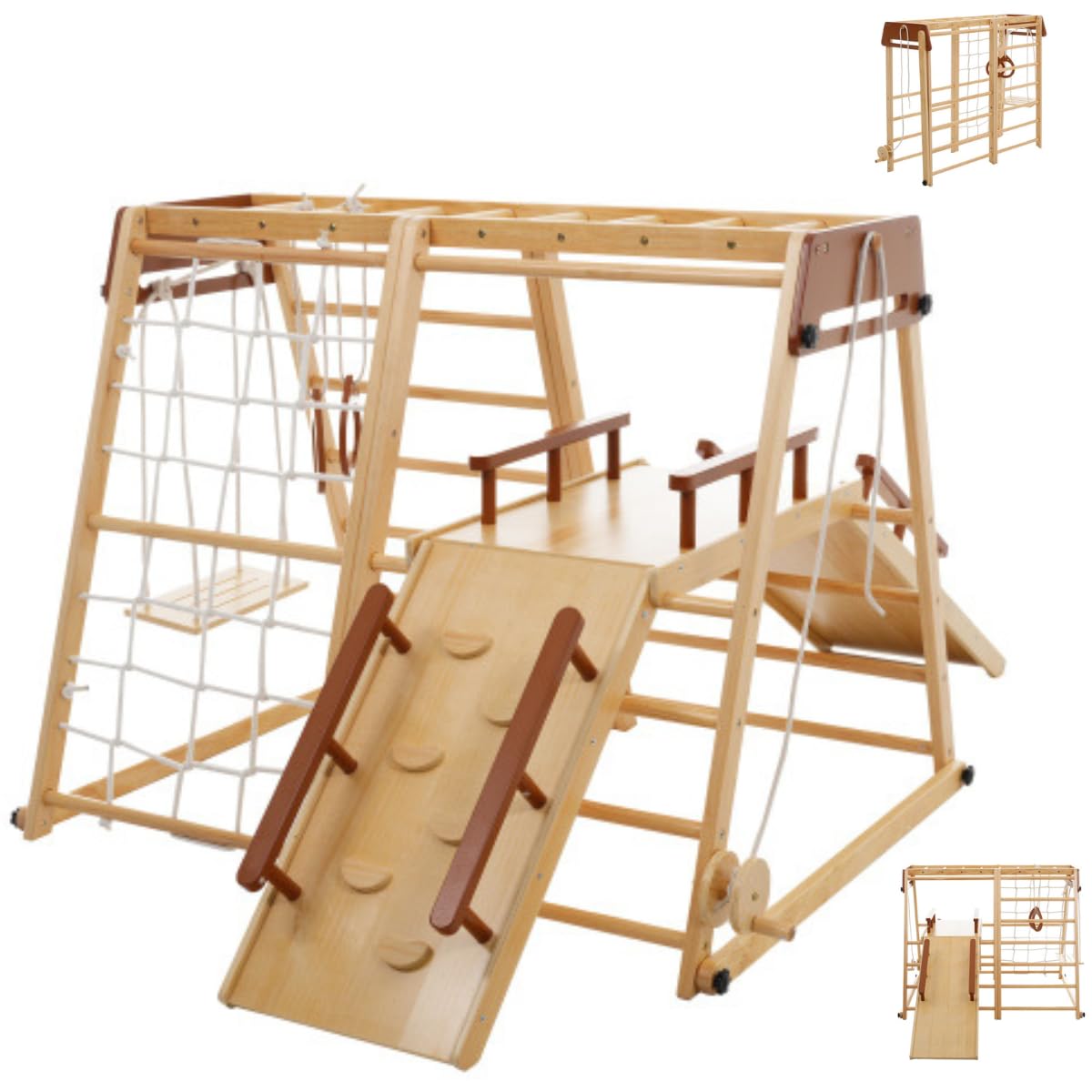 【美品/使用半年】ジャングルジム 室内 滑り台 折りたたみ 2歳 3歳 4歳 Amazon.co.jp: ジャングルジム 滑り台 折りたたみ 3歳~6歳 天然木 室内