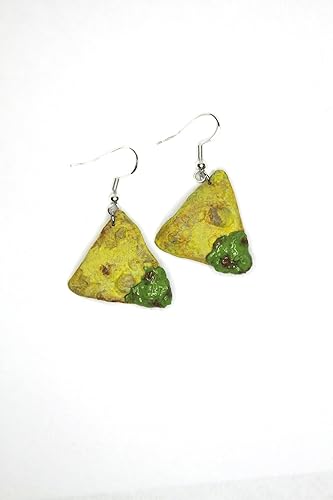 Miniatura 5 de Guacamole earrings  Tortilla chip dangles, Food Earrings, Gift for Women and Girls