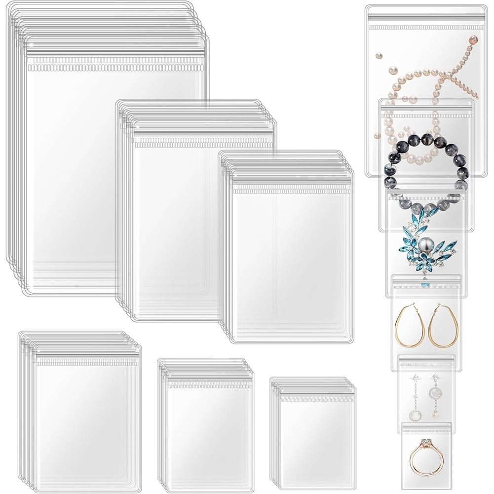 Bolsas para guardar pulseras y joyas de plástico transparente 300 uds
