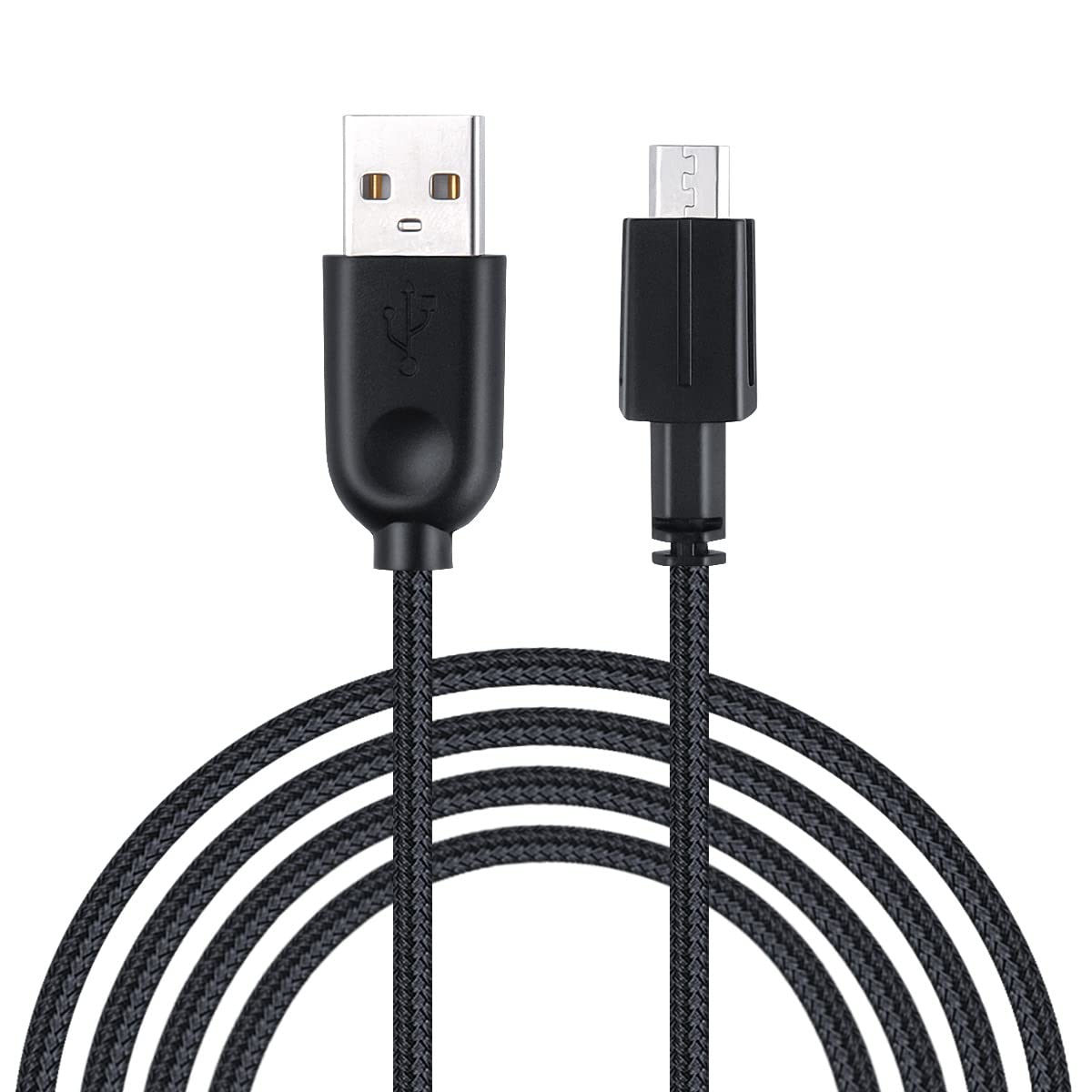 6.2ft USB Charger Cable & USB Micro Wire Data line Cord/Charging Cable Compatible for Alienware Wired/Wireless Gaming Mouse AW610M 610m Mouse mice (Black)