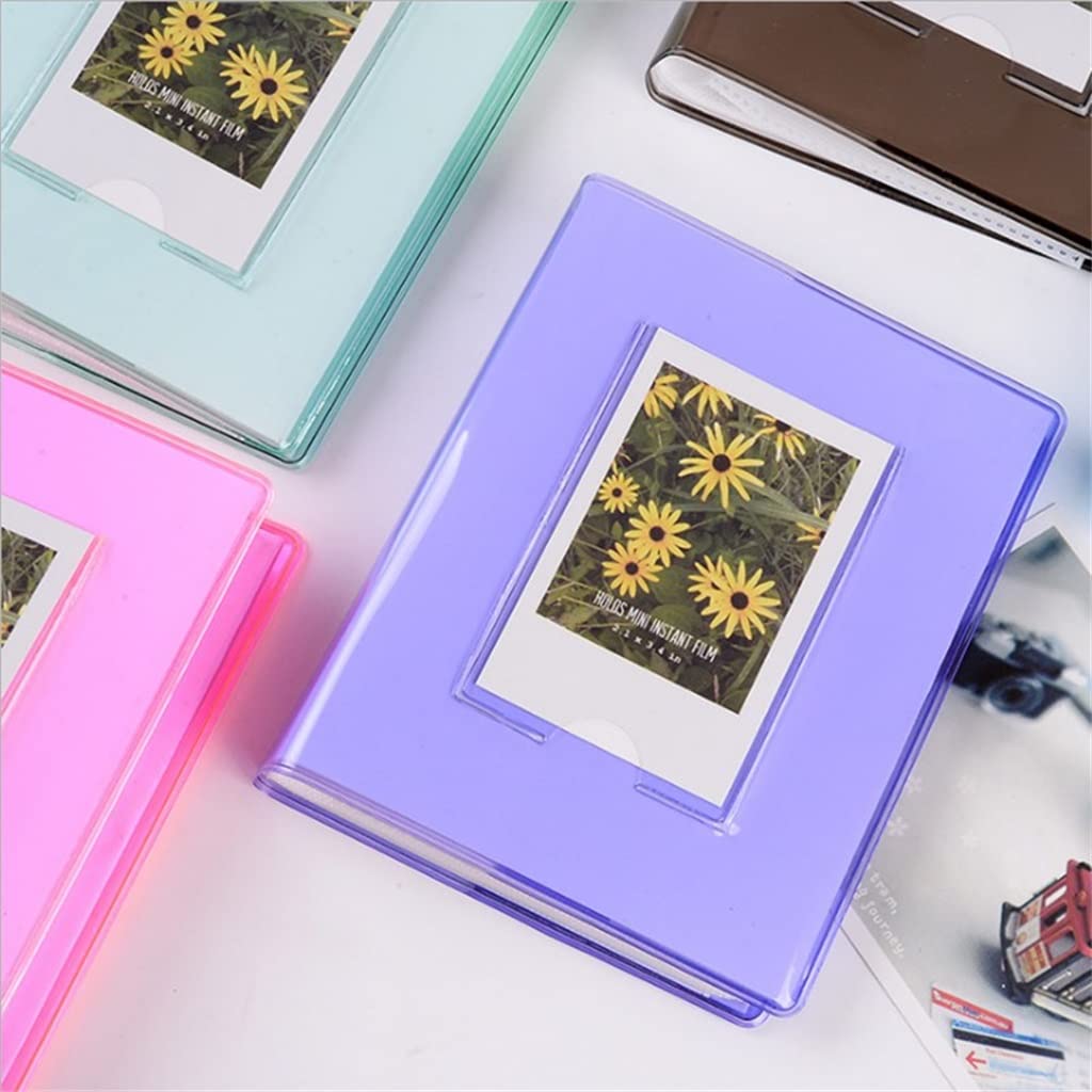 64 kieszonkowe galaretki seria przezroczysty mini album fotograficzny wkładka wizytówka książka 7 cm prezent