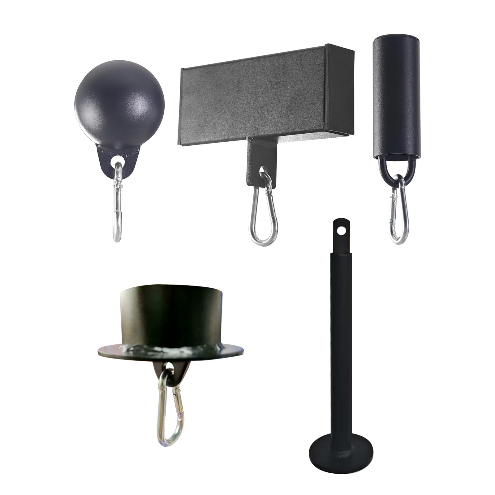 Kit 5 in 1 per allenamento di forza e presa, set di rulli per avambraccio e polso, in ferro resistente, per esercizi per mani e allenamento per la forza, la resistenza e la palestra a casa