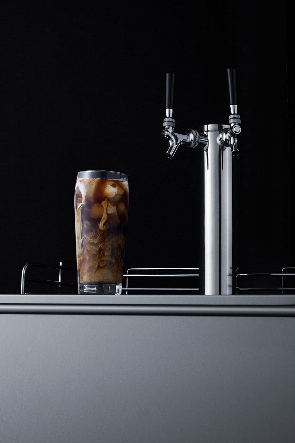 Summit 24" Cold Brew Kegerator, Dual Tap Kit, ADA Compliant, Panel Ready*- SBC58BLBIADAIFCFTWIN *Panel is Not Included on Fridge.com