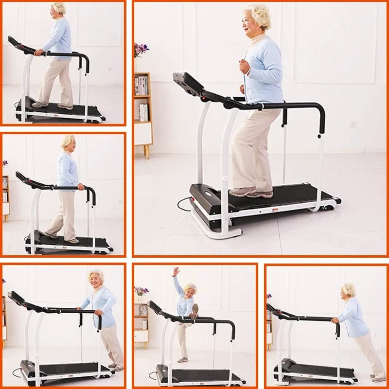 Image of Foldable Compact Treadmill,2 in 1 Walking Pad & Jogging Machine for Home /Office,LCD Display for Elderly, Long Handrail for Balance