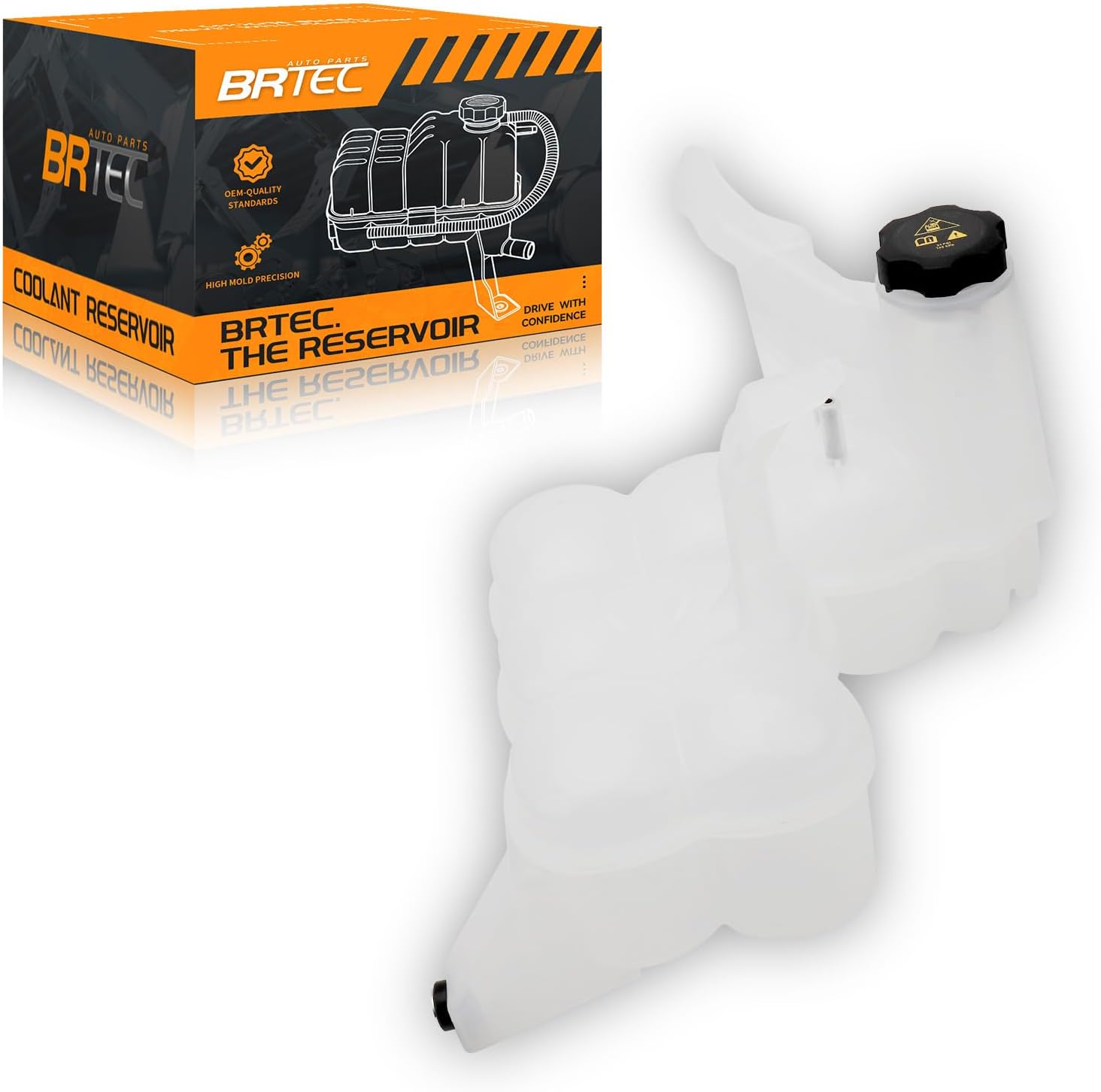 Coolant Fluid Overflow Bottle Tank Reservoir Compatible with 2013-2018 Ram 2500 3500 4500 5500